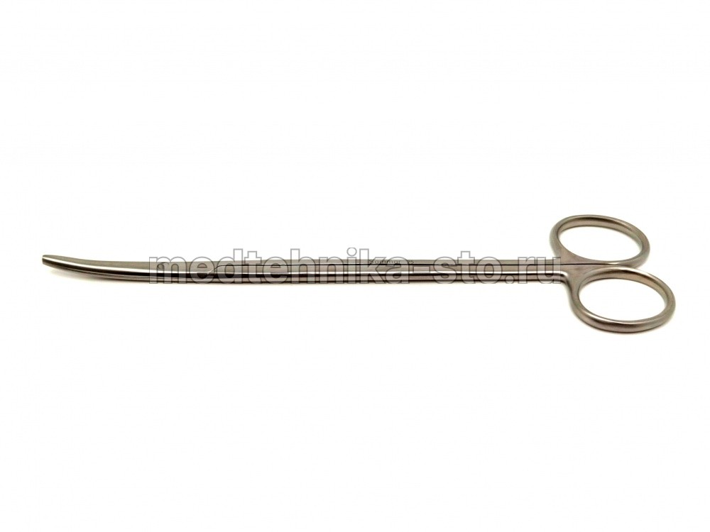 Ножницы с узкими закругленными лезвиями вертикально-изогнутые, 175 мм