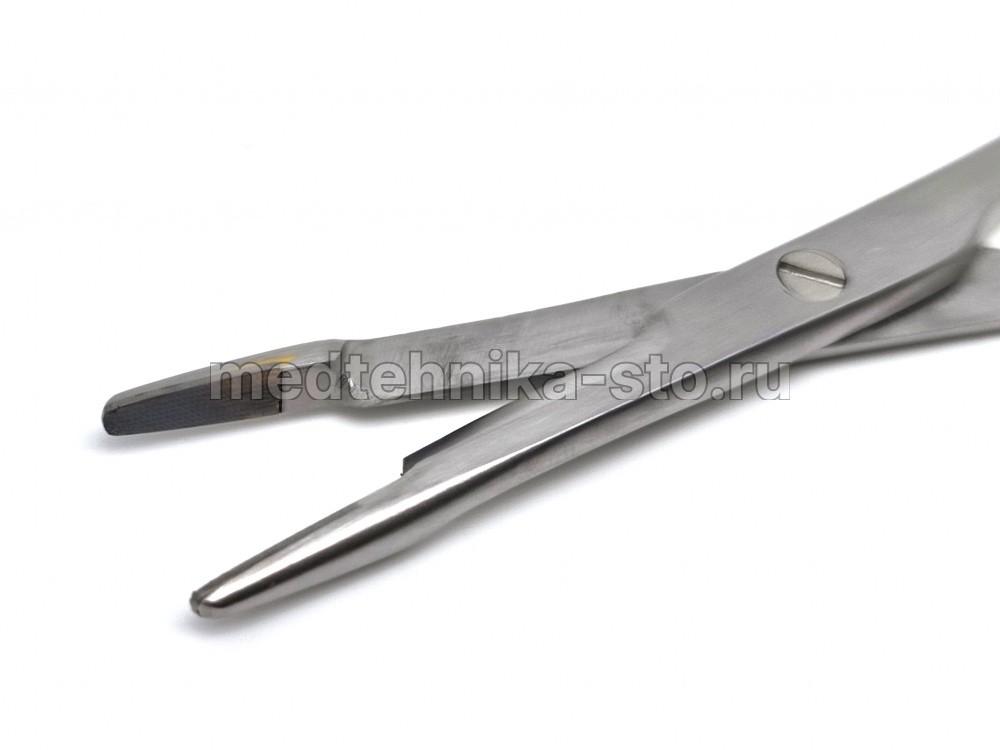 Иглодержатель-ножницы с тв.пластинами, с узкими губками, 140 мм