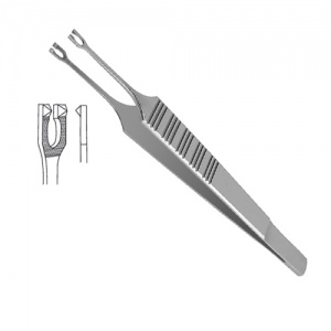 Пинцет для трансплантанта ПХ 145х4,5 мм (титан)