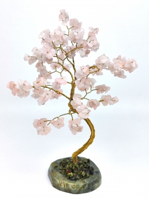 Дерево из розового кварца, 20 см
