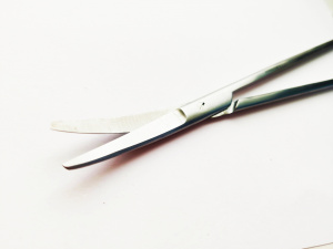 Ножницы для глубоких полостей вертикально-изогнутые 280 мм