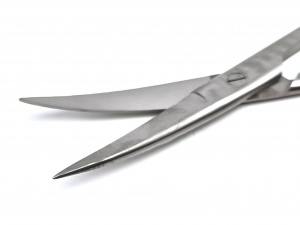 Ножницы с двумя острыми концами вертикально-изогнутые, 140мм, Sammar  П-13-152