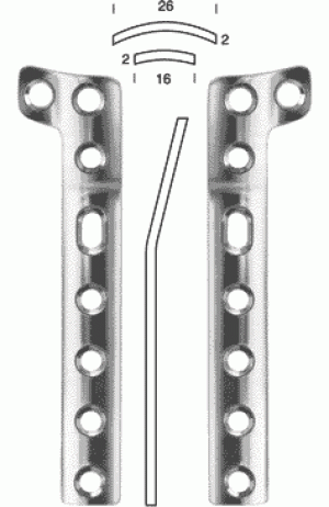 Пластина L-образная, 5 отв.