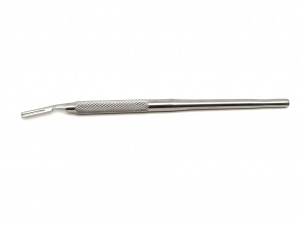 Ручка скальпеля круглая изогнутая малая ,150 мм